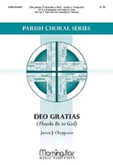 Deo Gratias SATB choral sheet music cover